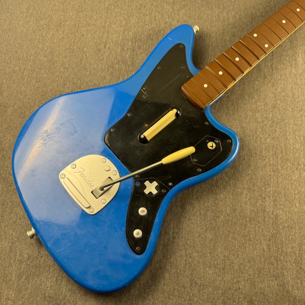 Rock Band 4 Wireless Fender Jaguar Guitar Xbox One Blue PDP 048-074